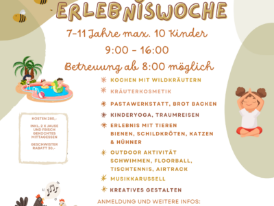 Kreativ- & Erlebniswoche Wolfsgraben 2026